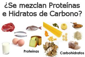 ¿Es bueno mezclar Hidratos de carbono y Proteínas?